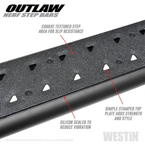 Westin Outlaw Nerf Step Bars for Ford F-150 SuperCrew/F-250/350 Crew Cab 15-19