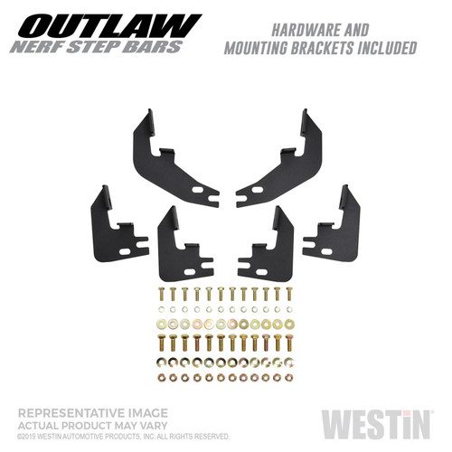 Westin Outlaw Nerf Step Bars for Ford F-150 SuperCrew/F-250/350 Crew Cab 15-19