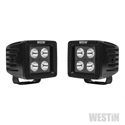 Westin LED Auxiliary Light 3.2in x 3.0in Spot w/5W Cree - Black