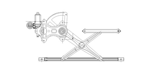 Window Regulator TO1350191 - front view
