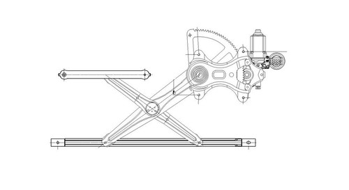 Window Regulator TO1351191 - front view