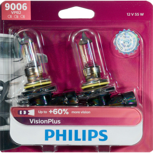 VisionPlus Headlight Bulb 9006 (2 Pack) 9006VPB2 - packaging, front view