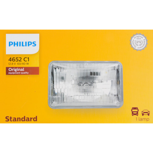 Standard Sealed Beam Headlight 4652 4652C1 - packaging, front view