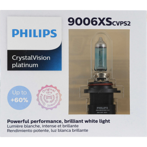 CrystalVision Platinum Headlight Bulb 9006XS (2 Pack) 9006XSCVPS2 - packaging, front view
