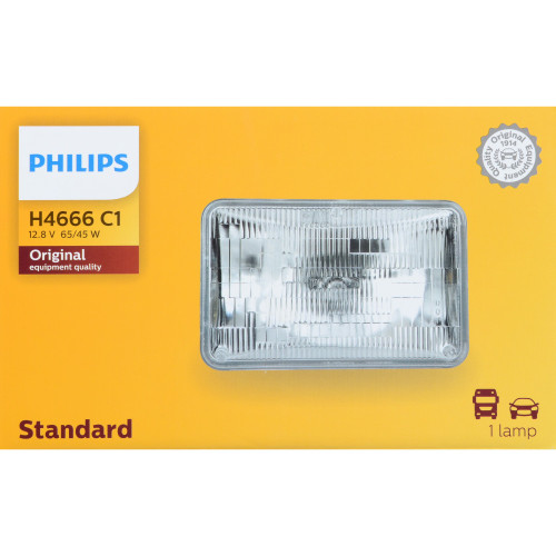 Standard Sealed Beam Headlight H4666 H4666C1 - packaging, front view