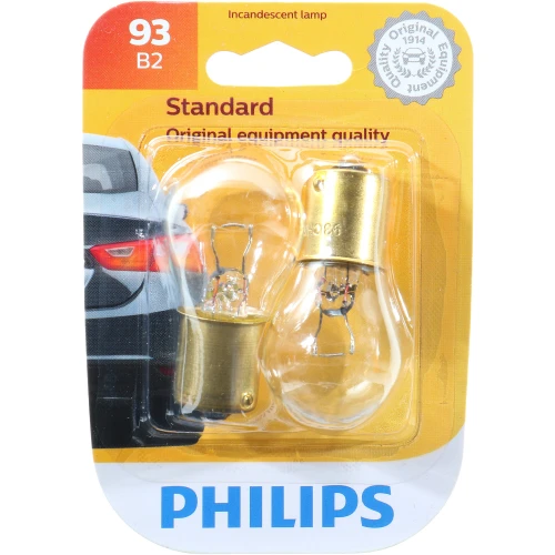 Standard Miniature Bulb 93 (2 Pack) 93B2 - packaging, front view