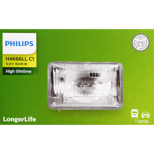 LongerLife Sealed Beam Headlight H4666LL H4666LLC1 - packaging, front view
