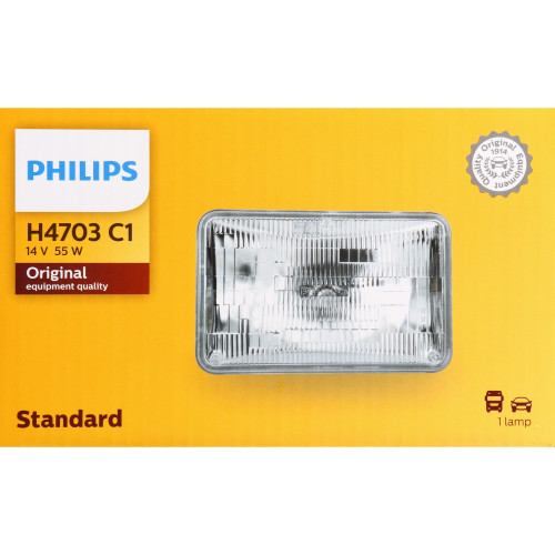 Standard Sealed Beam Headlight H4703 H4703C1 - packaging, front view