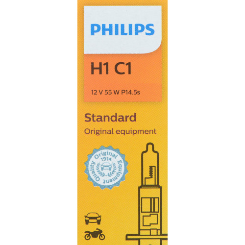 Standard Headlight Bulb H1 H1C1 - packaging, front view