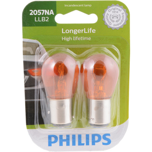 LongerLife Miniature Bulb 2057NALL (2 Pack) 2057NALLB2 - packaging, front view