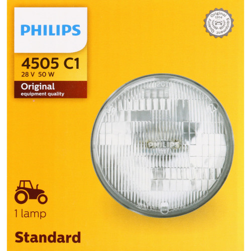 Standard Sealed Beam Headlight 4505 4505C1 - packaging, front view