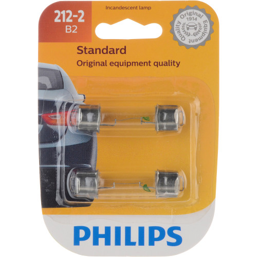 Standard Miniature Bulb 212-2 (2 Pack) 212-2B2 - packaging, front view