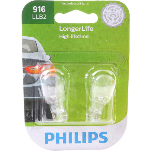 LongerLife Miniature Bulb 916LL (2 Pack) 916LLB2 - packaging, front view