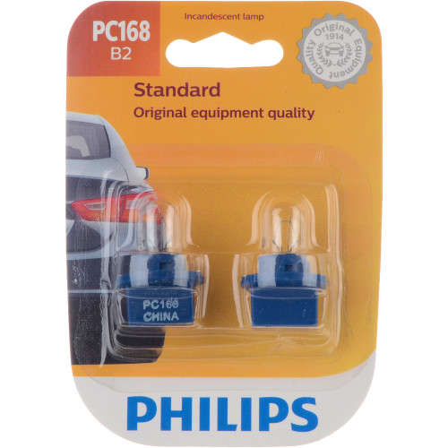 Standard Miniature Bulb PC168 (2 Pack) PC168B2 - packaging, front view