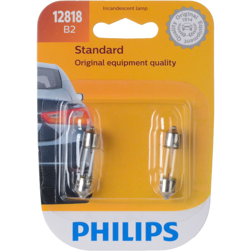 Standard Miniature Bulb 12818 (2 Pack) 12818B2 - packaging, front view
