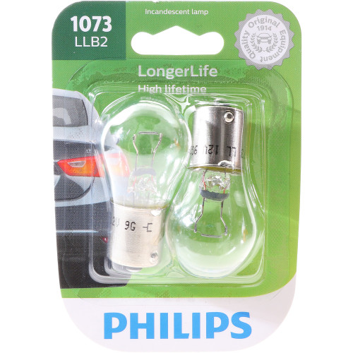 LongerLife Miniature Bulb 1073LL (2 Pack) 1073LLB2 - packaging, front view