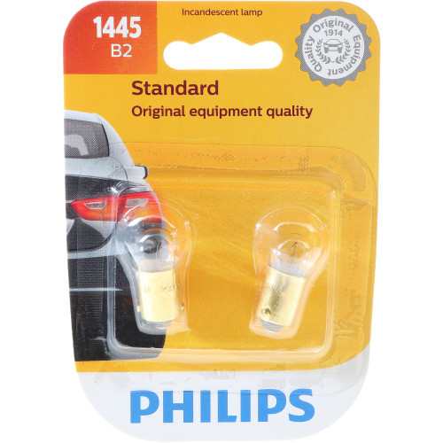Standard Miniature Bulb 1445 (2 Pack) 1445B2 - packaging, front view