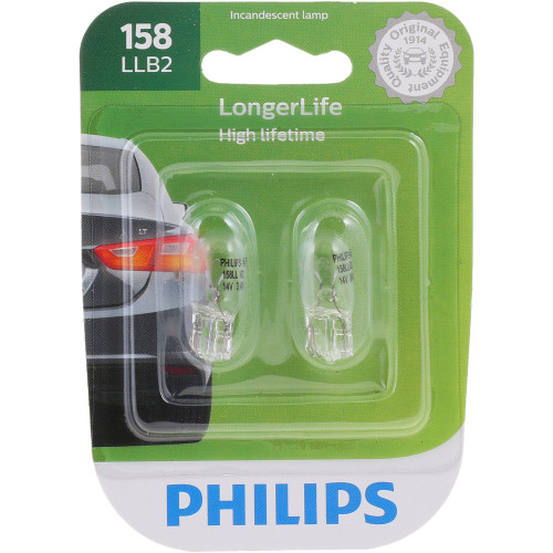 LongerLife Miniature Bulb 158LL (2 Pack) 158LLB2 - packaging, front view