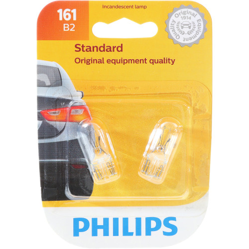 Standard Miniature Bulb 161 (2 Pack) 161B2 - packaging, front view