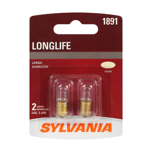 Long Life Mini Bulb 1891 (2 Pack) 1891LL.BP2 - front view