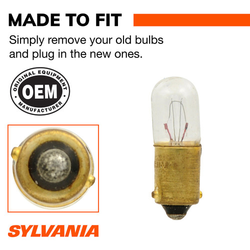 Long Life Mini Bulb 1891 (2 Pack) 1891LL.BP2 - connector view