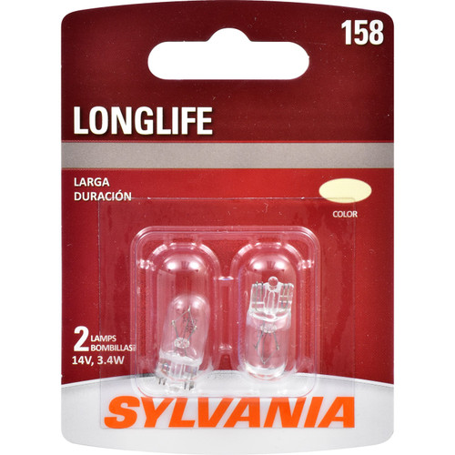 Long Life Mini Bulb 158 (2 Pack) 158LL.BP2 - packaging