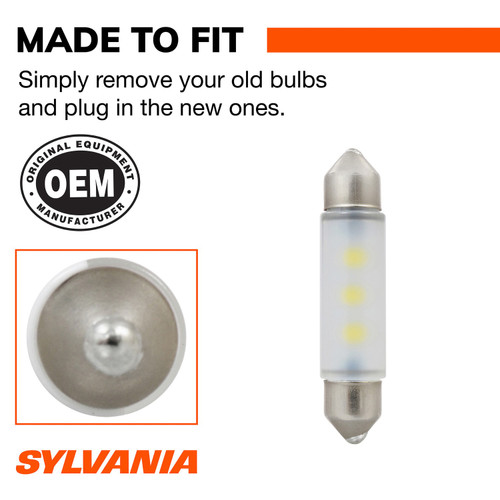 White LED Mini Bulb 578 578SL.BP - connector view