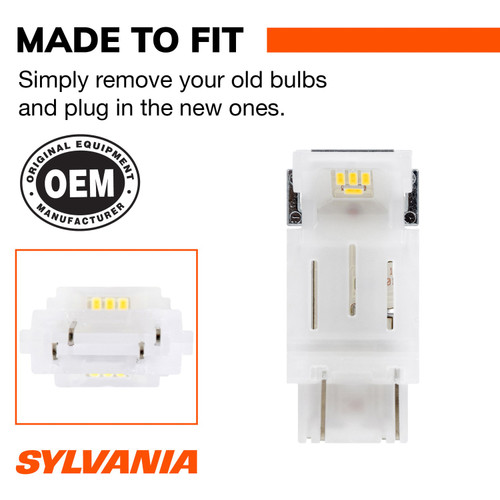 White LED Mini Bulb 3157 (2 Pack) 3157SL.BP2 - connector view