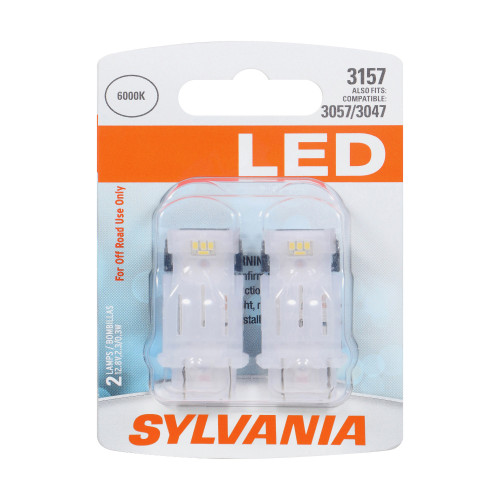 White LED Mini Bulb 3157 (2 Pack) 3157SL.BP2 - packaging