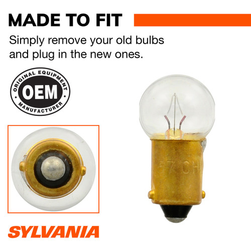 Long Life Mini Bulb 57 (2 Pack) 57LL.BP2 - connector view