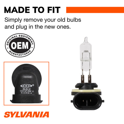 Basic Fog Bulb 862 862.BX - connector view