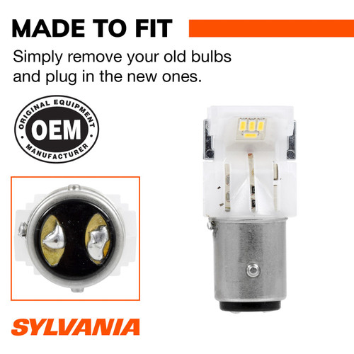 White LED Mini Bulb 1157 (2 Pack) 1157SL.BP2 - connector view