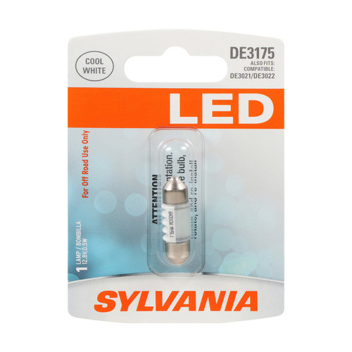 White LED Mini Bulb DE3175 DE3175SL.BP - front view