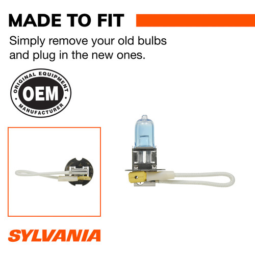 SilverStar Halogen Fog Bulb H3 H3ST.BP - connector view