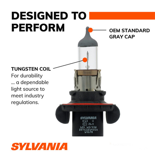 Basic Halogen Headlight Bulb H13 H13.BP - side view