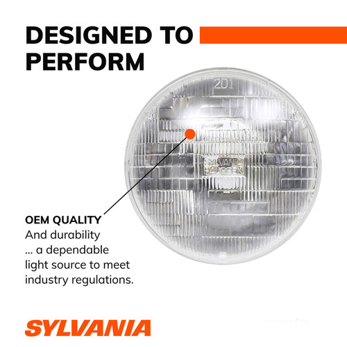 Basic Sealed Beam Headlight H6024 H6024.BX - side view