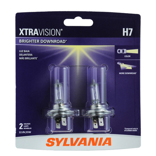XtraVision Halogen Headlight Bulb H7 (2 Pack) H7XV.BP2 - front view