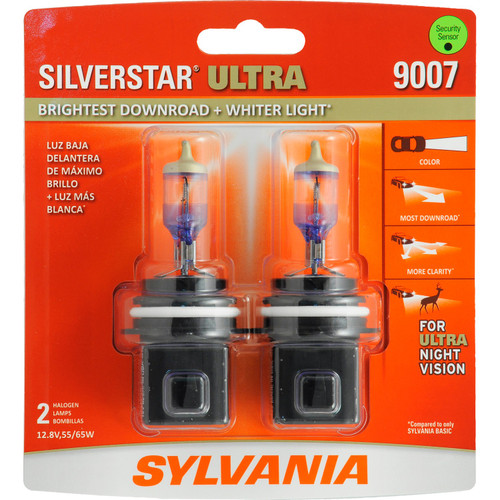 SilverStar ULTRA Halogen Headlight Bulb 9007 (2 Pack) 9007SU.BP2 - packaging