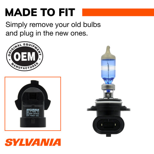 SilverStar ULTRA Halogen Headlight Bulb 9006 (2 Pack) 9006SU.BP2 - connector view