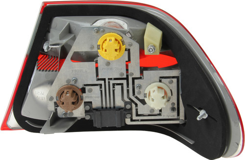 Left or Right Outer Tail Light Assembly - with Lamp Base 6932-03 - back view