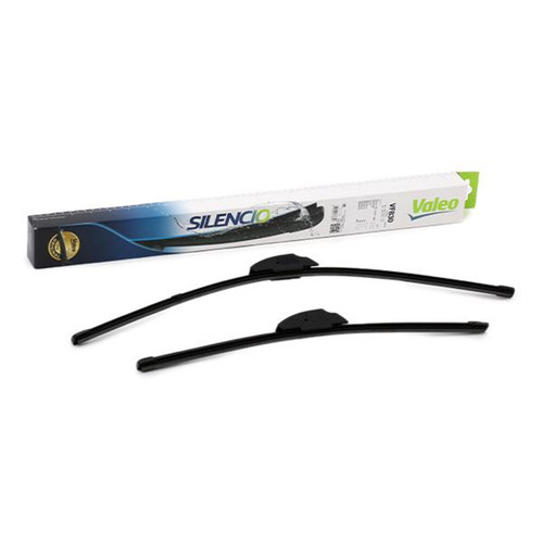 24 in / 18 in Silencio FlatBlade OE Wiper Blade Set 577830 - Direct Fit - front view