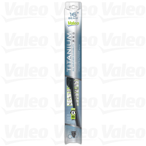 16 in Titanium Beam Wiper Blade 604479 - Direct Fit - front view