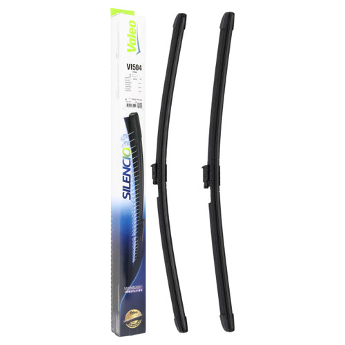 26 in / 23 in Silencio Visioblade Wiper Blade Set 178504 - Direct Fit - kit contents