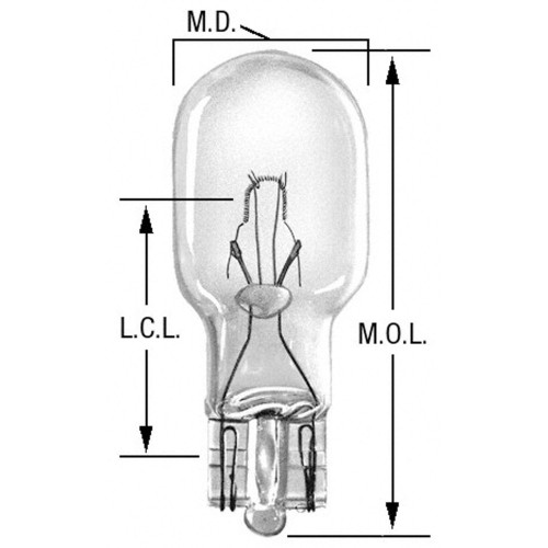 Standard Multi-Purpose Light Bulb (10 Pack) 922 - diagram