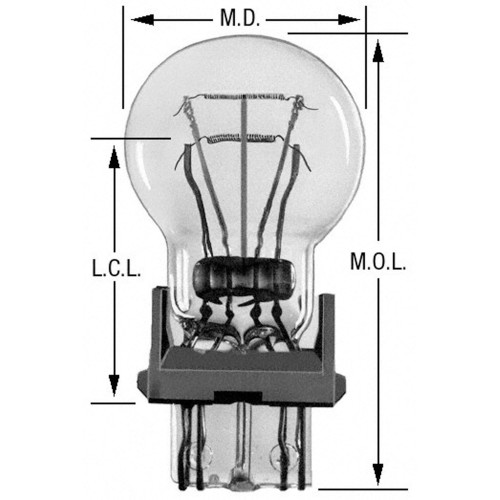 Standard Multi-Purpose Light Bulb (10 Pack) 3357NA - diagram