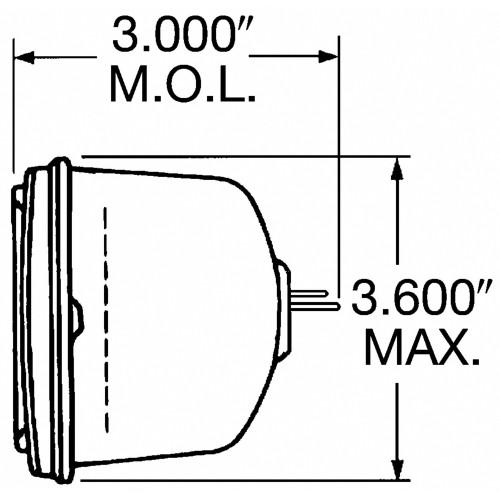 Standard Multi-Purpose Light Bulb H4703 - diagram