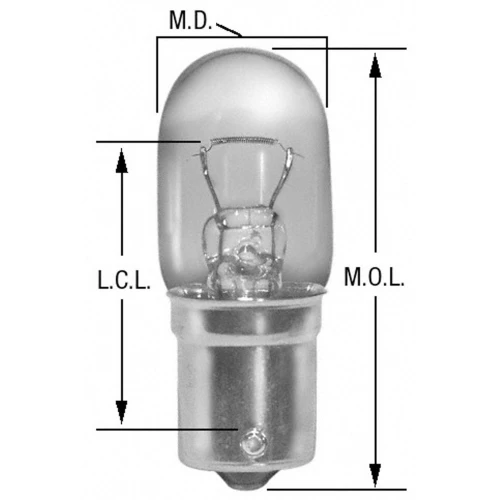 Standard Multi-Purpose Light Bulb (2 Pack) BP3497 - diagram