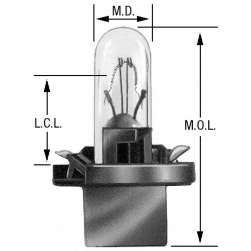 Standard Multi-Purpose Light Bulb (2 Pack) BPPC74 - diagram