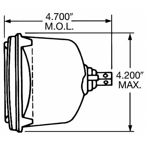 Standard Multi-Purpose Light Bulb H6545 - diagram