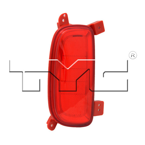 Rear Right Reflector Assembly 17-5445-00 - left view